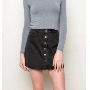 Brandy Melville black jean mini skirt
